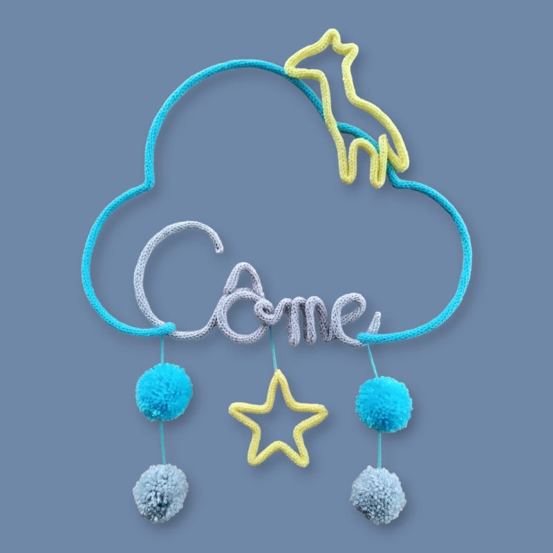 Tricotin Nuage - Pompons Animal + 1 étoile