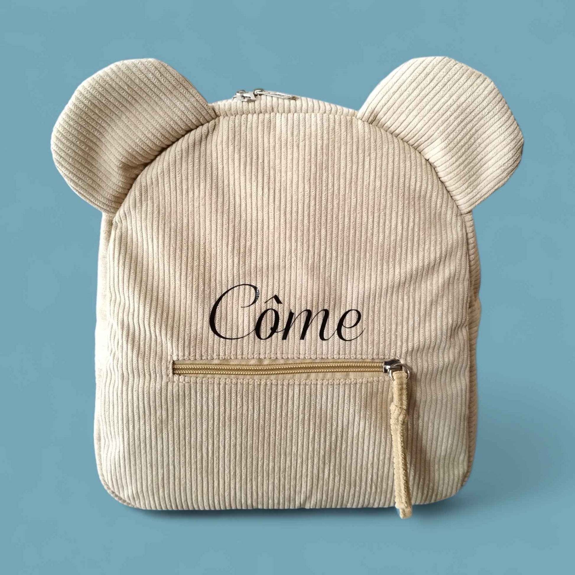 Sac à dos petit ours velours