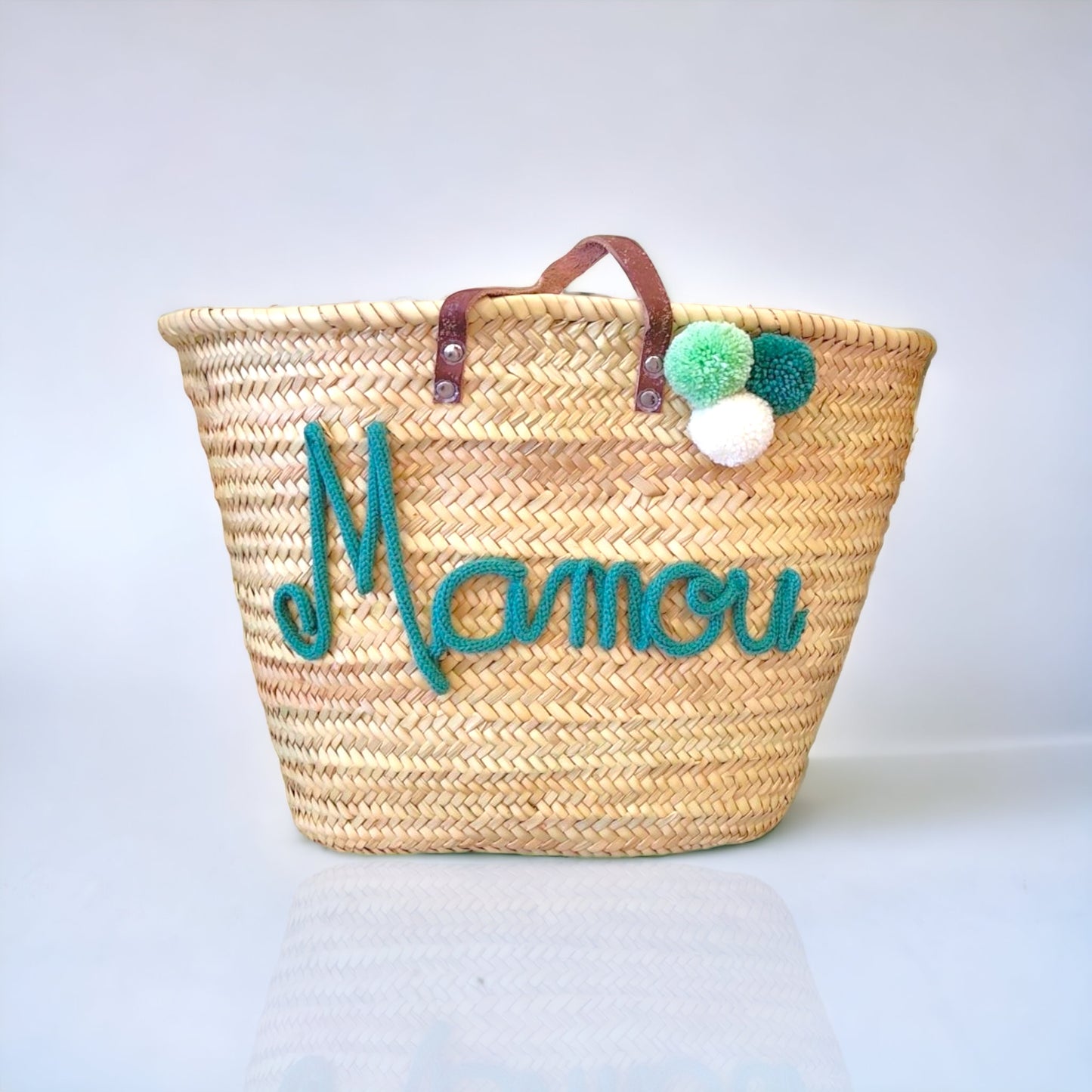 Panier shopping en palmier naturel
