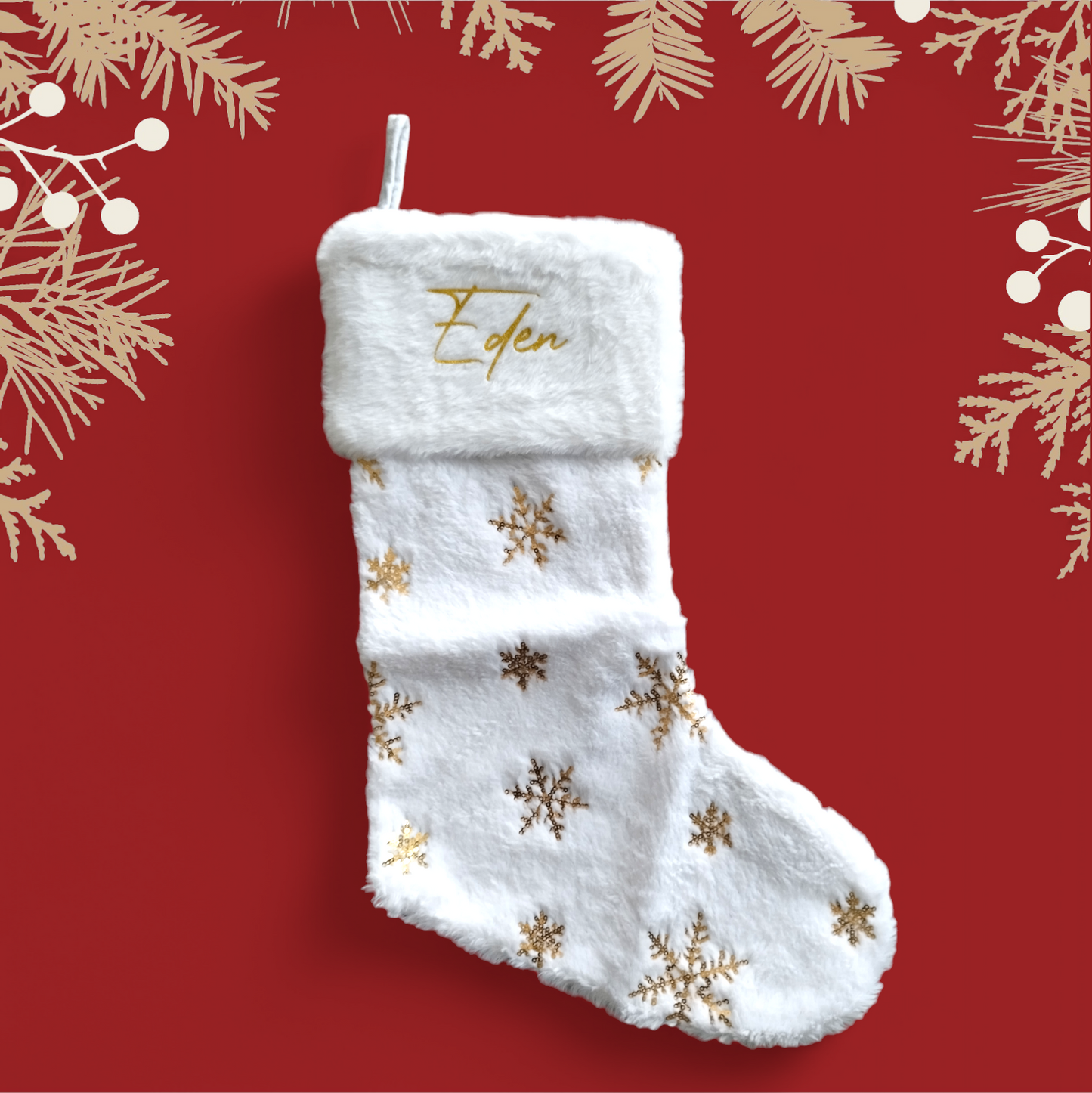 Chaussettes de Noël flocons