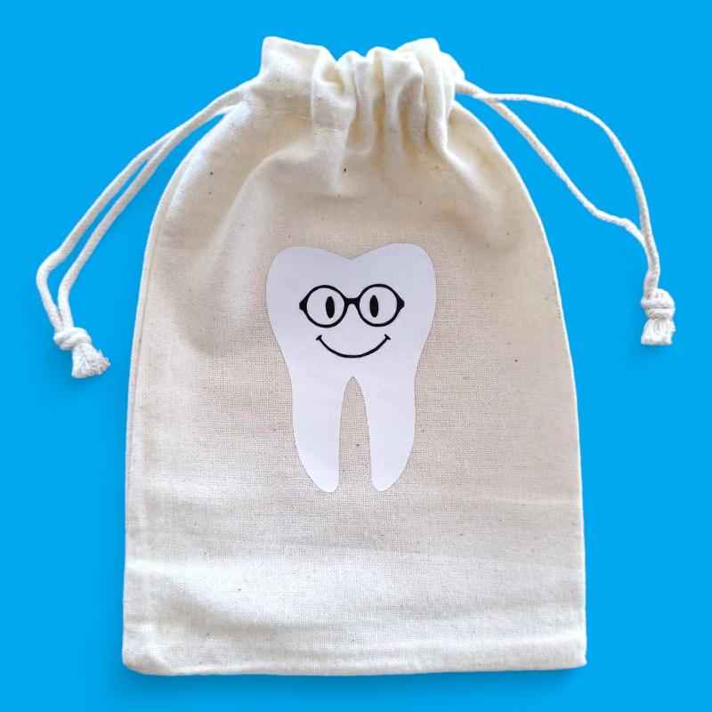 Pochon à dents en coton