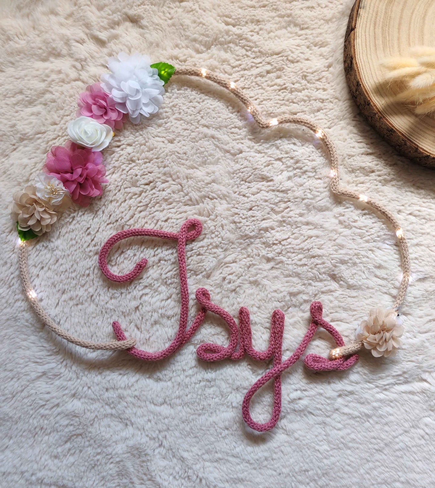 Tricotin Nuage Fleuri