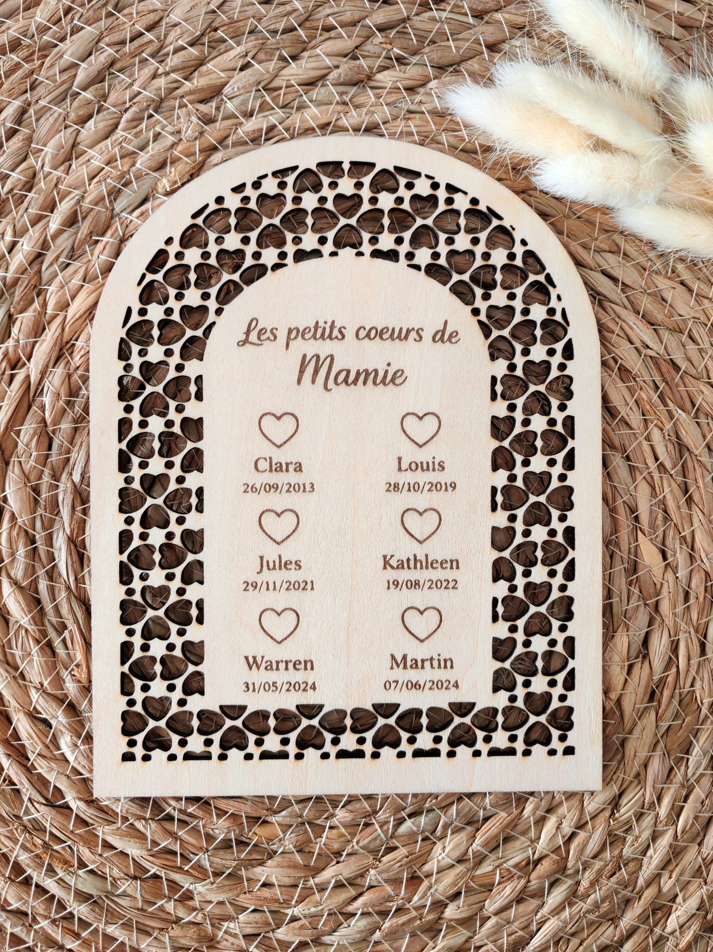 Pancarte Mamie – Décoration cannage