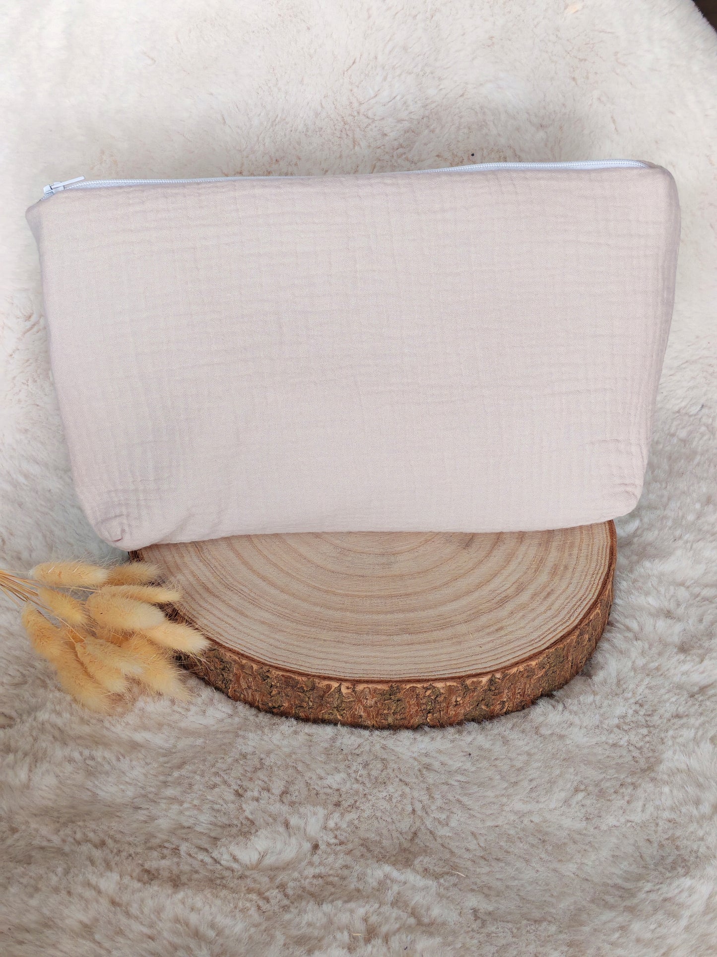 Trousse de Toilette Personnalisable en Gaze de Coton – Pour Bébé et Maman –