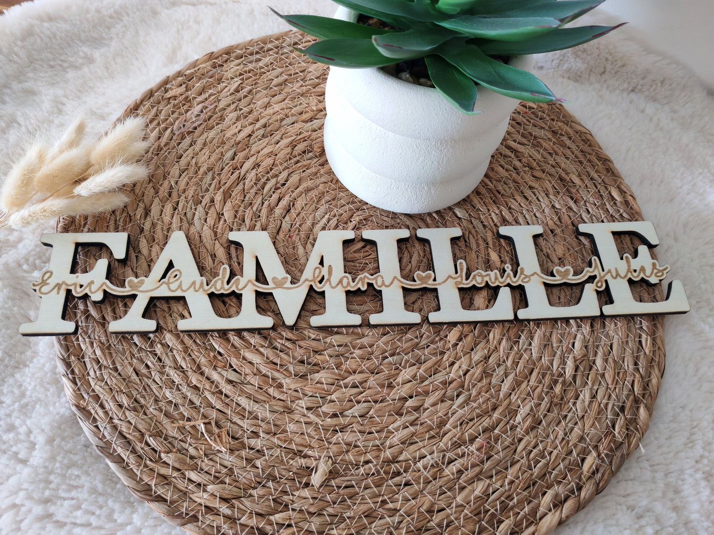 Mot en bois Famille