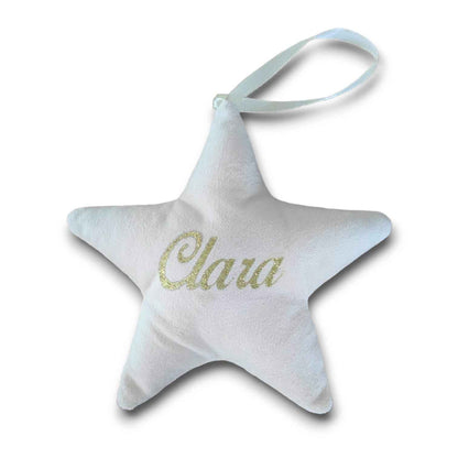 Étoile de Noël en velours faite main