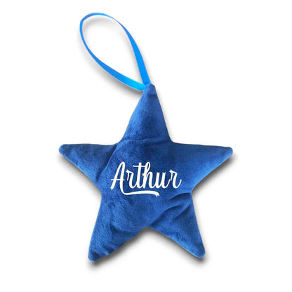 Étoile de Noël en velours faite main