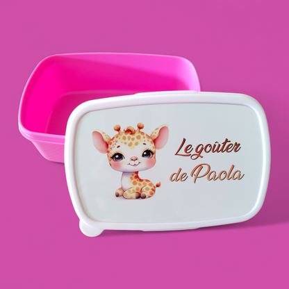 Boîte à goûter personnalisée
