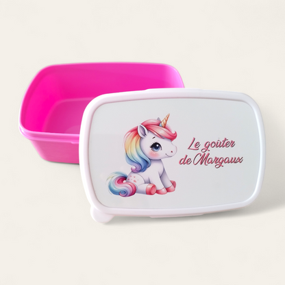 Boîte à goûter personnalisée