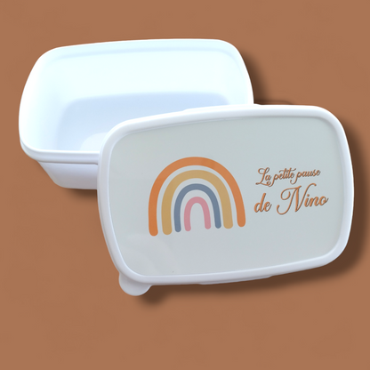 Boîte à goûter personnalisée