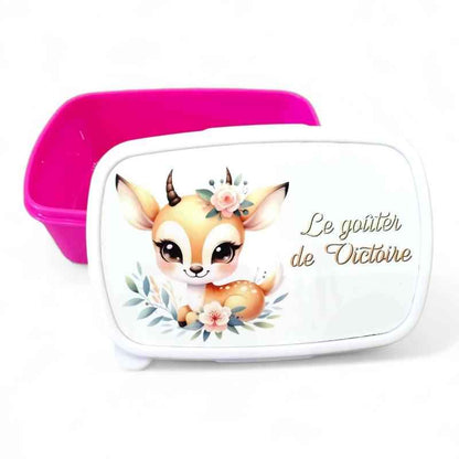 Boîte à goûter personnalisée