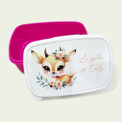 Boîte à goûter personnalisée