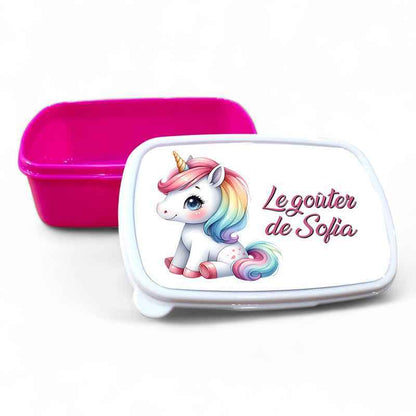 Boîte à goûter personnalisée