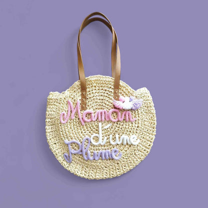 Sac rond en paille