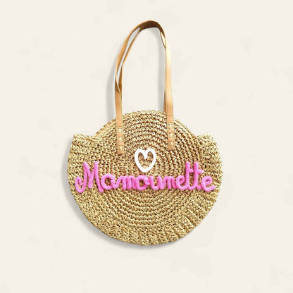 Sac rond en paille