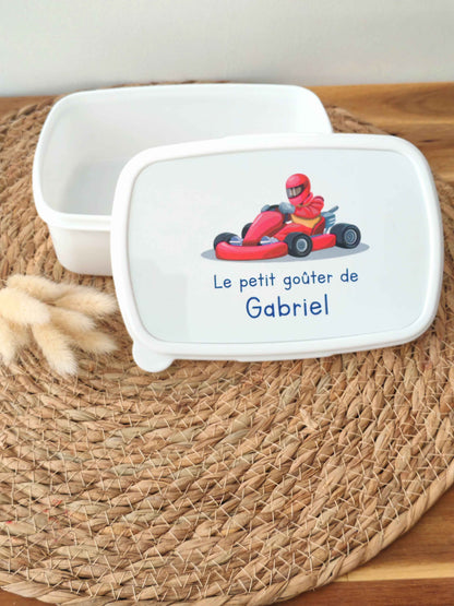 Boîte à goûter personnalisée