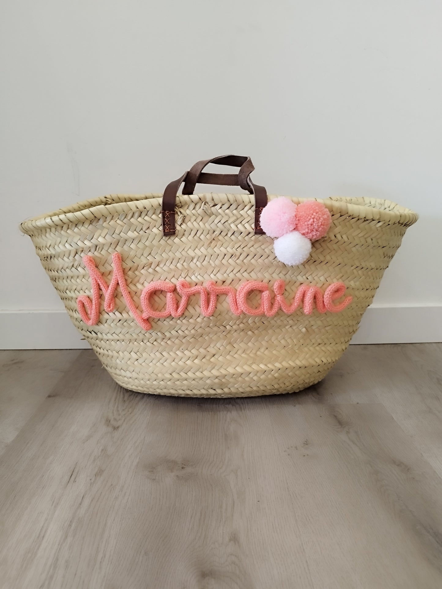 Panier shopping en palmier naturel