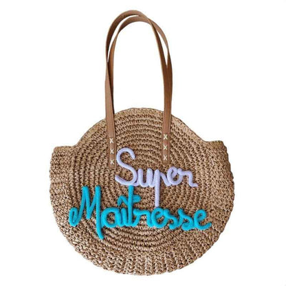 Sac rond en paille