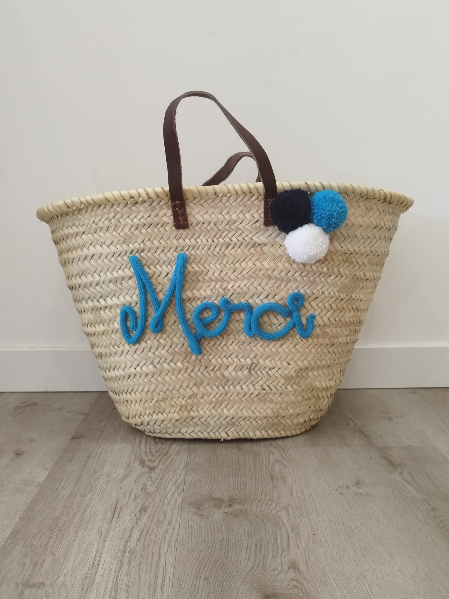 Panier shopping en palmier naturel