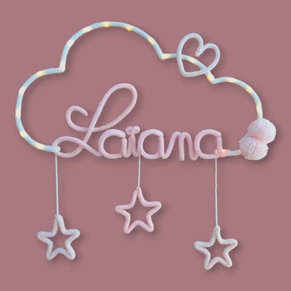 Tricotin Nuage 3 étoiles - Coeur / Etoile / Lune