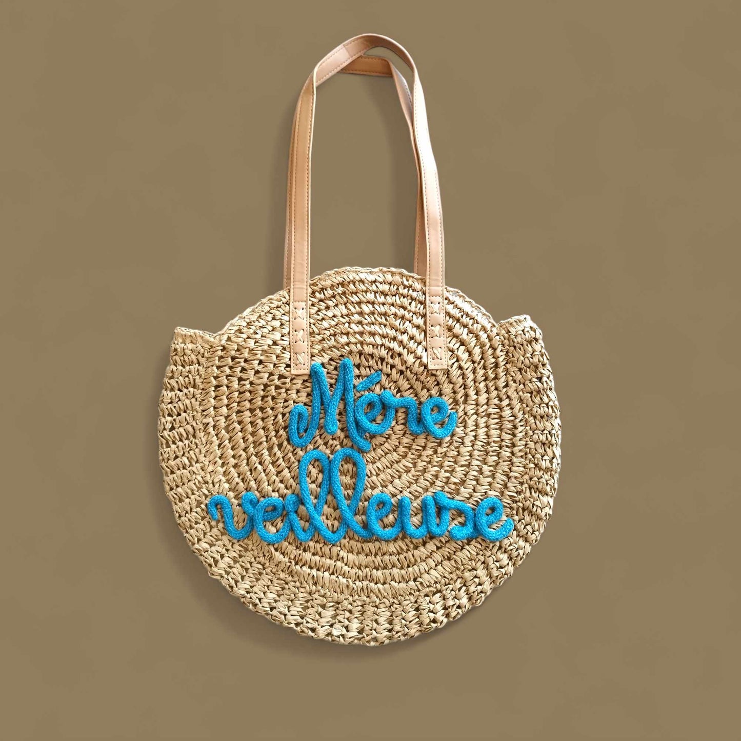 Sac rond en paille