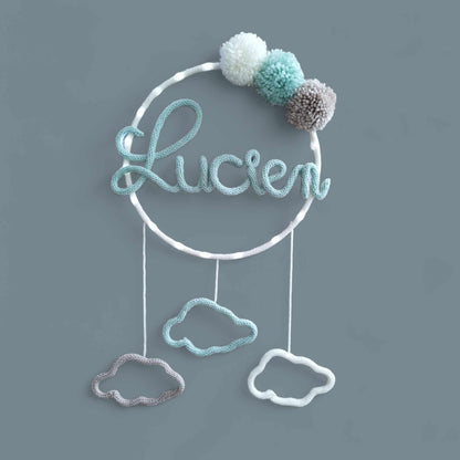 Tricotin rond 3 pompons 3 décos