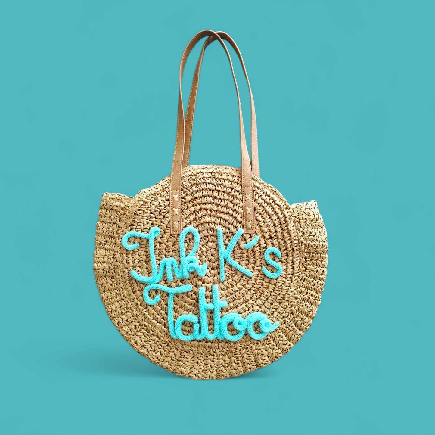 Sac rond en paille