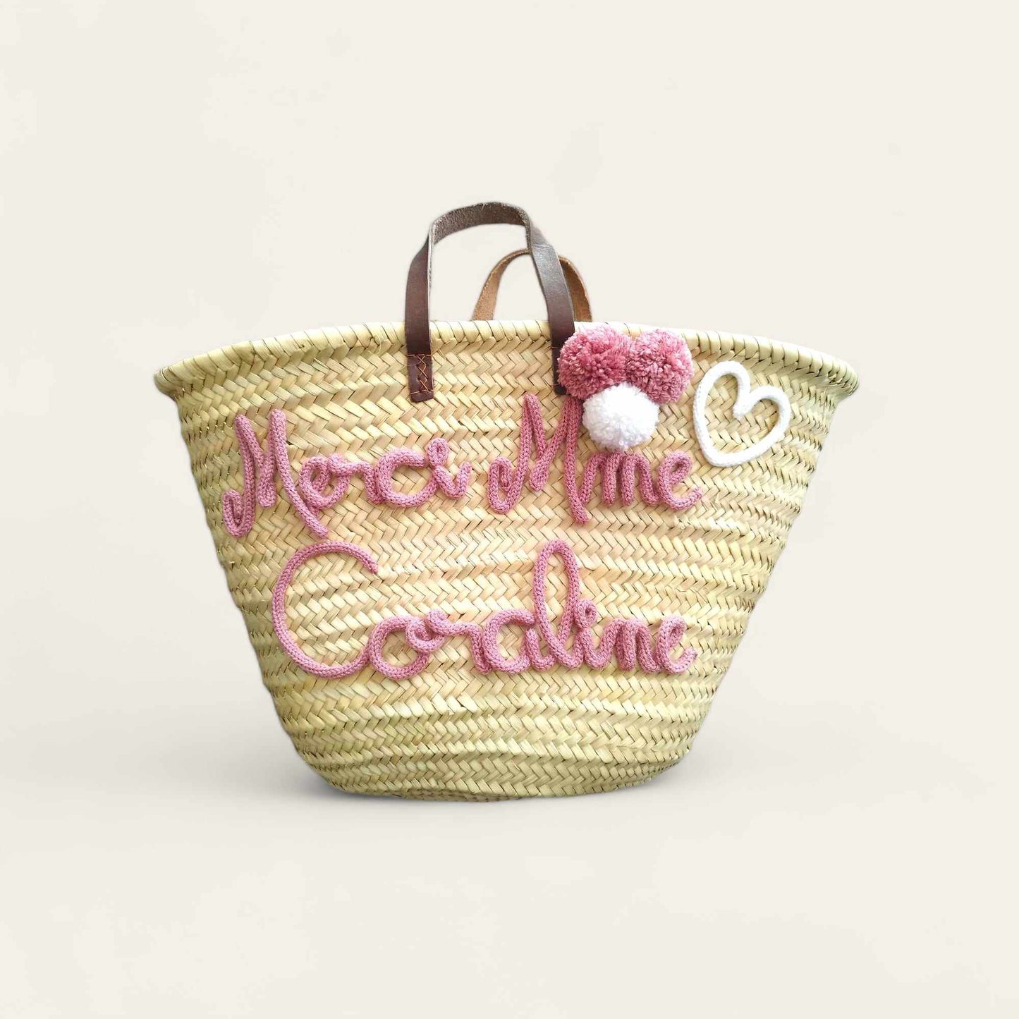 Panier shopping en palmier naturel