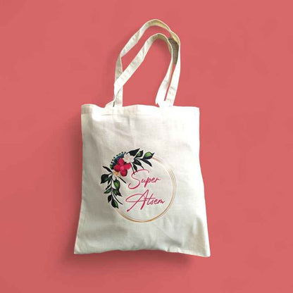 Tote Bag couronne de fleurs