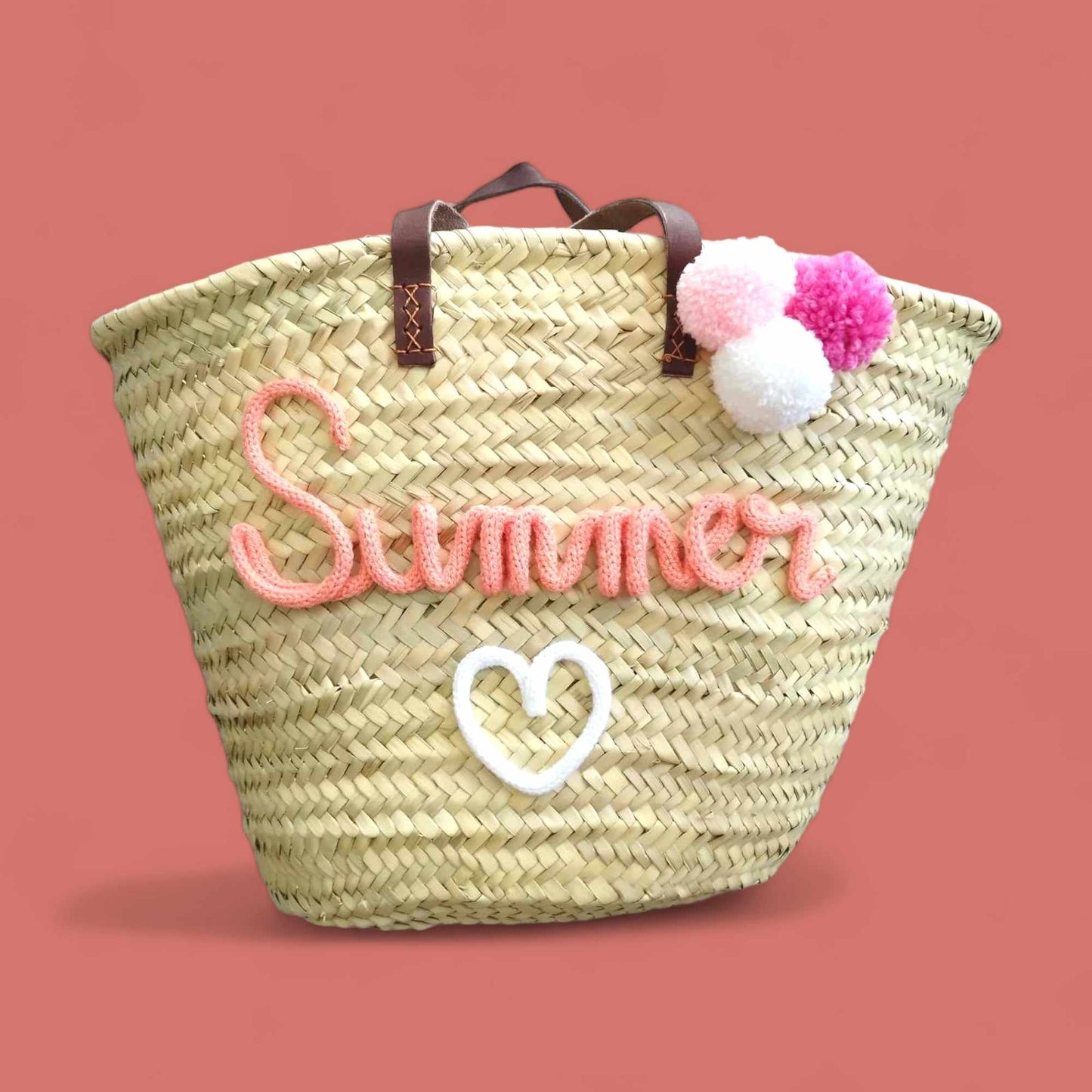 Panier shopping en palmier naturel