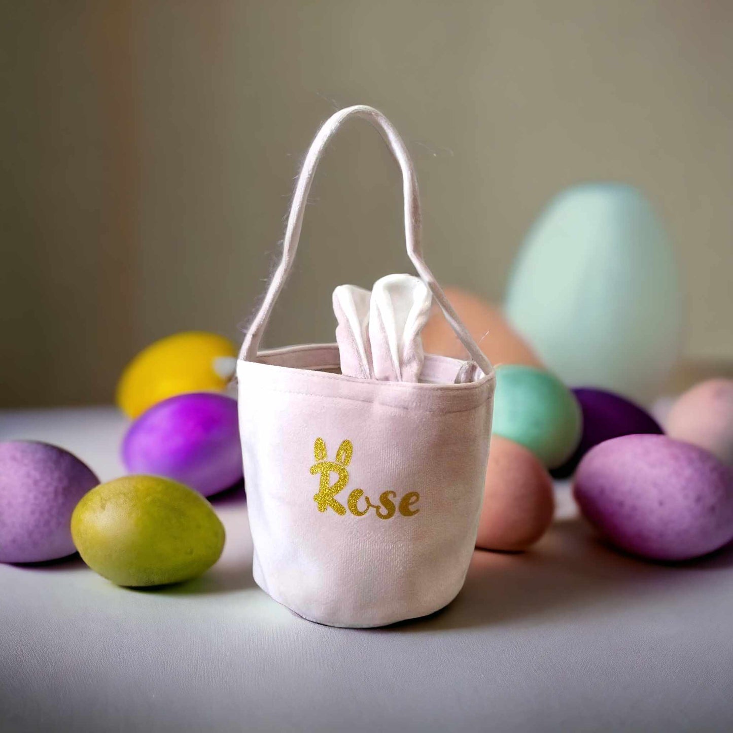 Petit panier lapin de Pâques