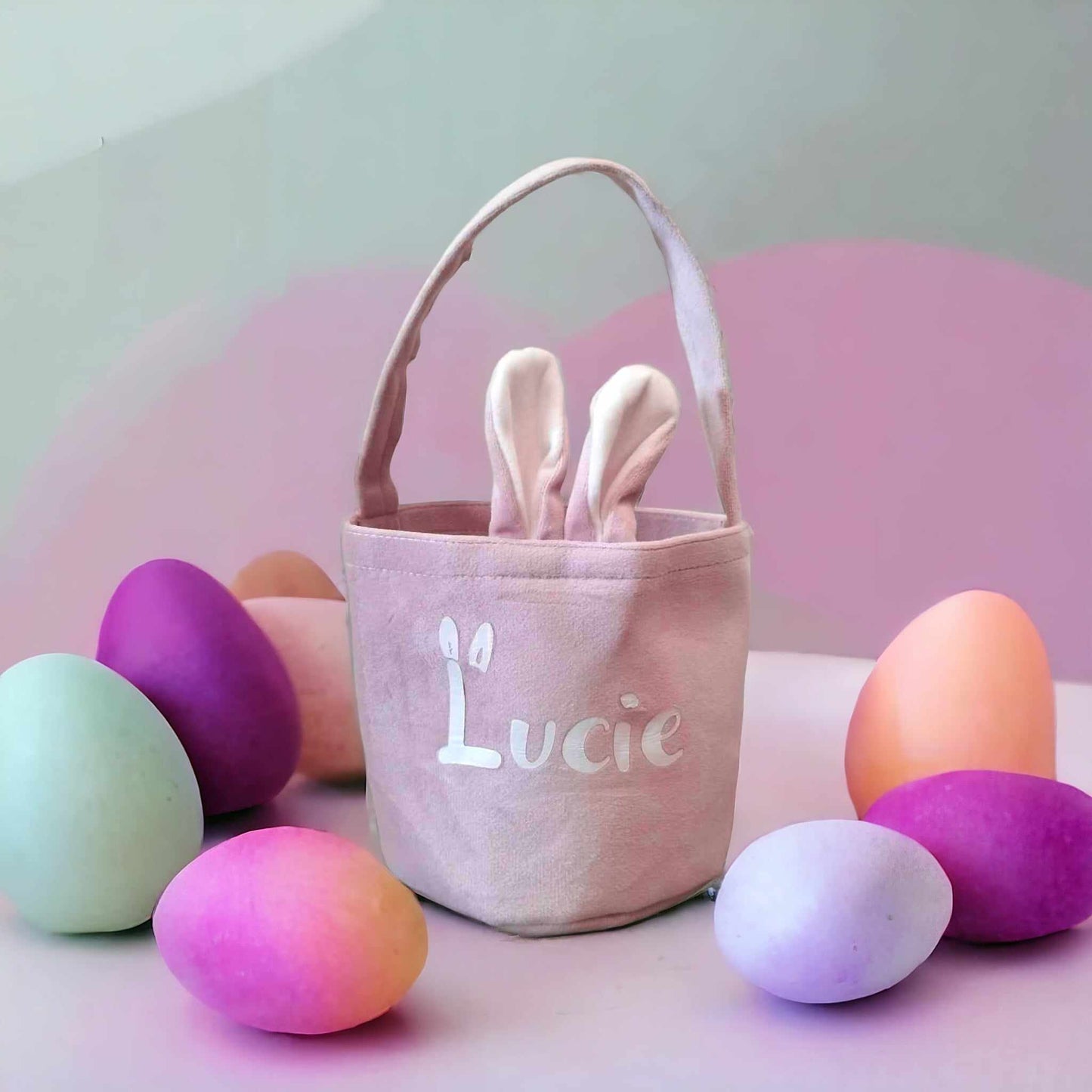 Petit panier lapin de Pâques
