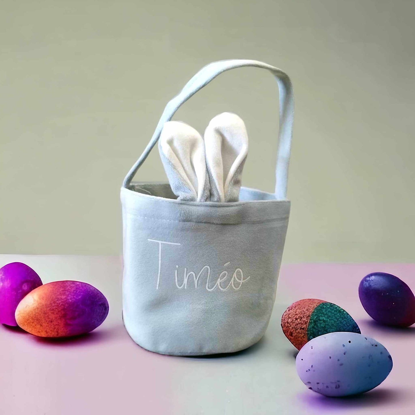 Petit panier lapin de Pâques