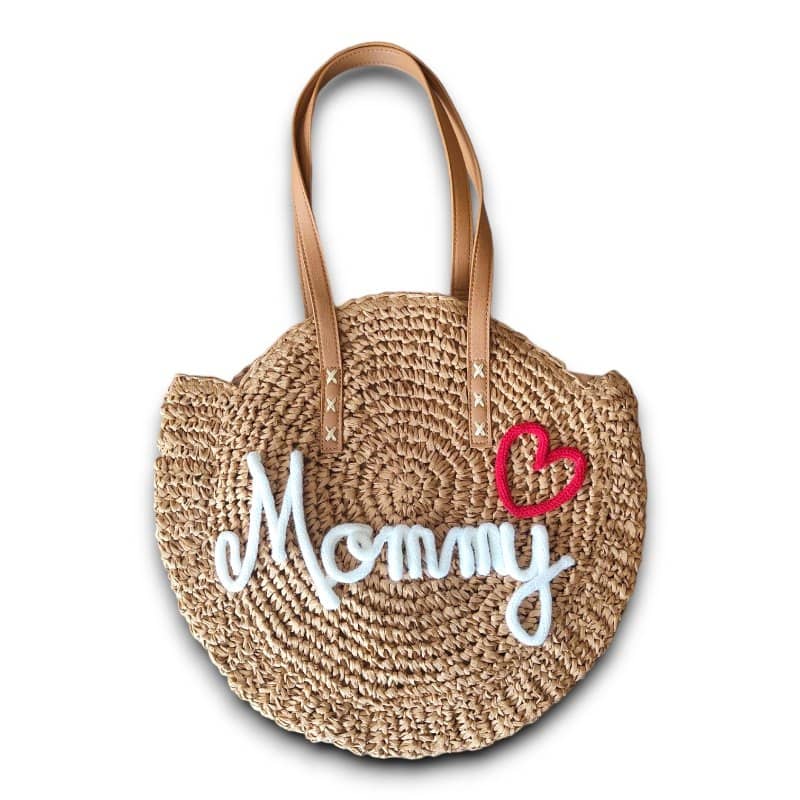 Sac rond en paille