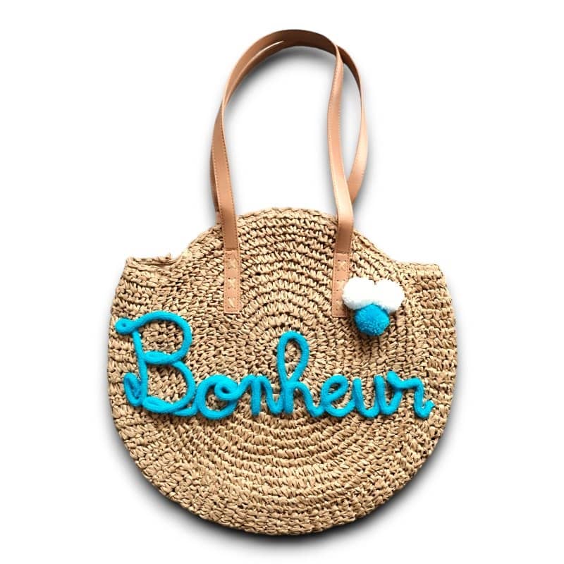 Sac rond en paille
