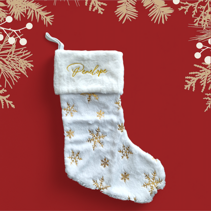 Chaussettes de Noël flocons