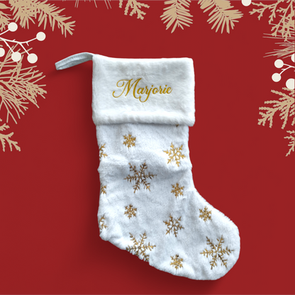 Chaussettes de Noël flocons