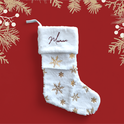 Chaussettes de Noël flocons