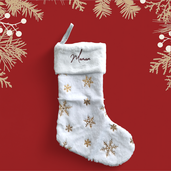 Chaussettes de Noël flocons
