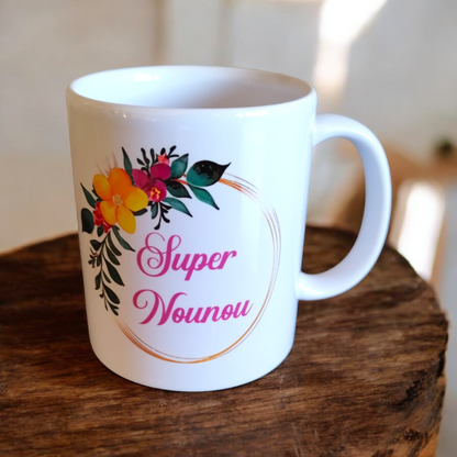 Mug Personnalisé Couronne de Fleurs