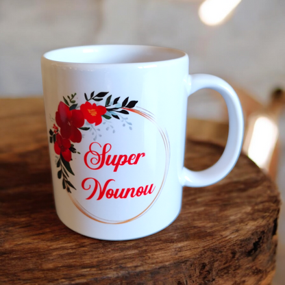 Mug Personnalisé Couronne de Fleurs