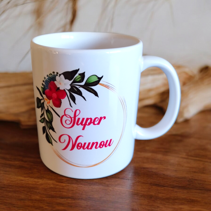 Mug Personnalisé Couronne de Fleurs