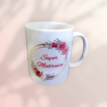 Mug Personnalisé Couronne de Fleurs