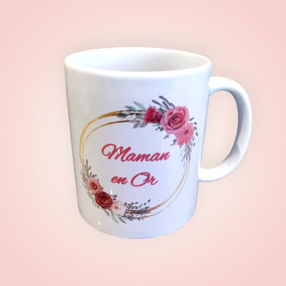 Mug Personnalisé Couronne de Fleurs