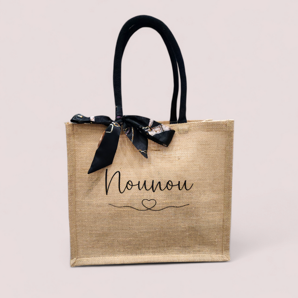 Sac en jute anses noirs