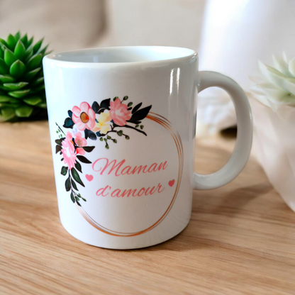 Mug Personnalisé Couronne de Fleurs