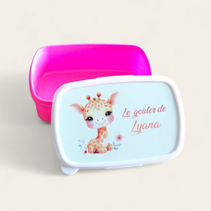 Boîte à goûter personnalisée