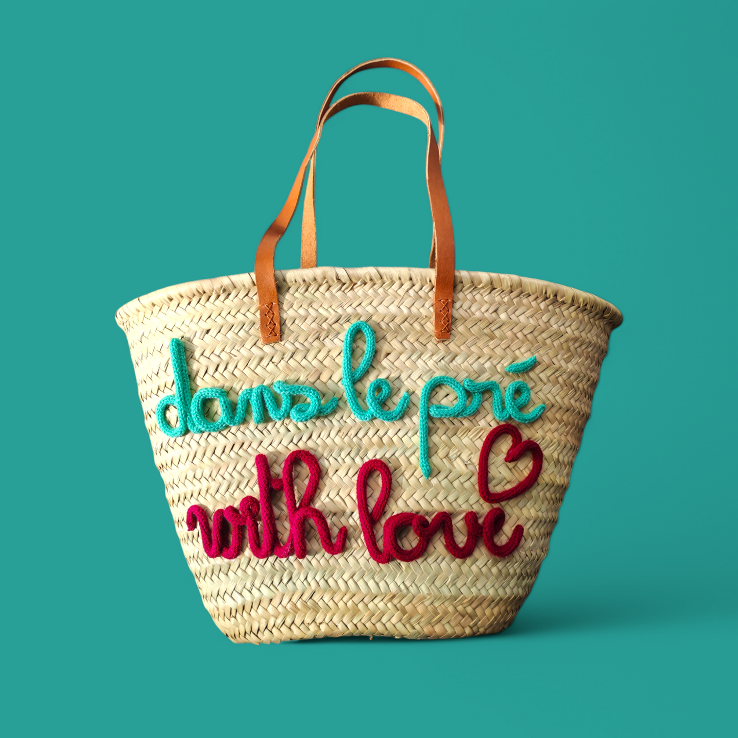 Panier shopping en palmier naturel