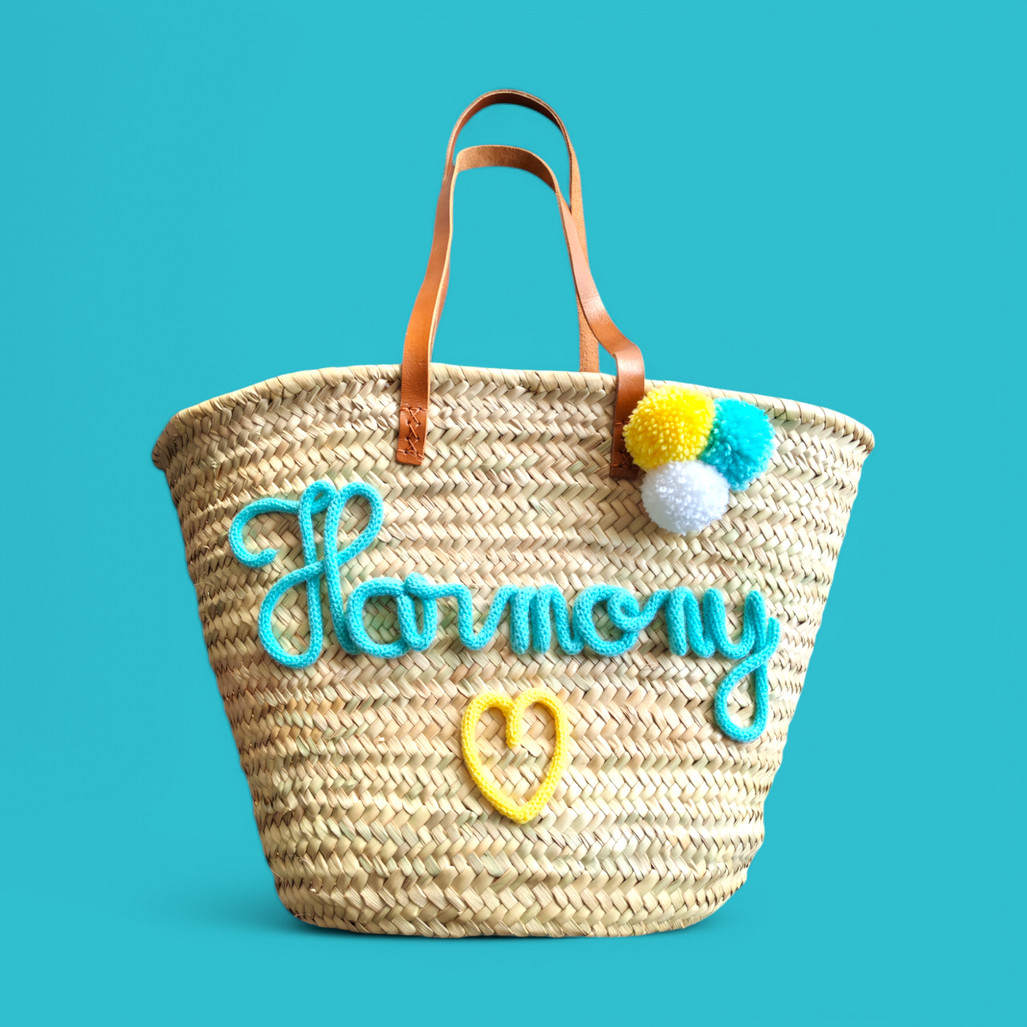 Panier shopping en palmier naturel