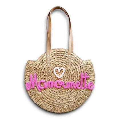 Sac rond en paille